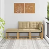 3 vnt. Sekcija sofa vienetai Balta