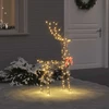 3D Elnias 140 LED Šilta balta 70 x 41 x 128 cm Ratanas