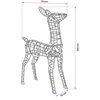 3D Kalėdų elnias LOVIISA 110 LED Šalta balta 70 x 26 x 100 cm
