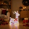 3D Kalėdų elnias LOVIISA 140 LED Įvairių spalvų 55 x 22 x 63 cm