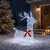 3D Kalėdų elnias LOVIISA 140 LED Šalta balta 55 x 22 x 63 cm