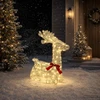 3D Kalėdų elnias LOVIISA 140 LED Šilta balta 55 x 22 x 63 cm