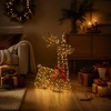 3D Kalėdų elnias LOVIISA 140 LED Šilta balta 55 x 22 x 63 cm