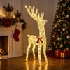 3D Kalėdų elnias LOVIISA 140 LED Šilta balta 70 x 26 x 128 cm