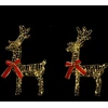 3D Kalėdų elnias LOVIISA 2 vnt. 80 LED Šilta balta