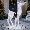 3D Kalėdų elnias LOVIISA 200 LED Šalta balta 96 x 40 x 140 cm