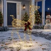 3D Kalėdų elnias LOVIISA 200 LED Šilta balta 96 x 40 x 140 cm