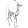 3D Kalėdų elnias LOVIISA 200 LED Šilta balta 96 x 40 x 140 cm