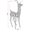 3D Kalėdų elnias LOVIISA 200 LED Šilta balta 96 x 40 x 140 cm