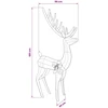 3D Kalėdų elnias LOVIISA 250 LED Šilta balta 96 x 40 x 180 cm