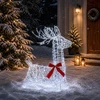 3D Kalėdų elnias LOVIISA 280 LED Šalta balta 55 x 22 x 63 cm