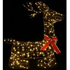 3D Kalėdų elnias LOVIISA 280 LED Šilta balta 55 x 22 x 63 cm