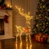 3D Kalėdų elnias LOVIISA 300 LED Šilta balta 70 x 26 x 128 cm