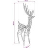 3D Kalėdų elnias LOVIISA 560 LED Šalta balta 96 x 40 x 180 cm