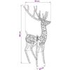 3D Kalėdų elnias LOVIISA 560 LED Šilta balta 96 x 40 x 180 cm