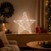 3D Kalėdų žvaigždė 120 LED Šalta balta 55 x 53,5 x 10 cm