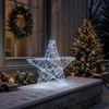 3D Kalėdų žvaigždė 120 LED Šalta balta 55 x 53,5 x 10 cm