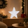 3D Kalėdų žvaigždė 50 LED Šalta balta 55 x 53,5 x 10 cm