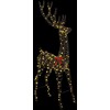 3D reindžeras su 250 LED Šilta balta 180 cm Ratanas