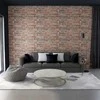 Sienų plokštės 10 pcs Raudona 100 x 50 cm EPS putos