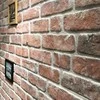 Sienų plokštės 10 pcs Raudona 100 x 50 cm EPS putos