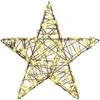 3D žvaigždė su 50 LED Šilta balta 55 x 52.5 x 9 cm Ratanas