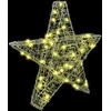 3D žvaigždė su 50 LED Šilta balta 55 x 53.5 x 10 cm Akrilas