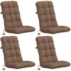 4 dalių aukštų atlošų kėdžių pagalvės VIANEN 4 pcs Taupe