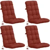 4 dalių aukštų atlošų kėdžių pagalvės VIANEN 4 pcs Raudona