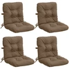 4 dalių aukštų atlošų kėdžių pagalvės VIANEN 4 pcs Taupe