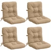 4 dalių aukštų atlošų kėdžių pagalvės VIANEN 4 pcs Smėlio