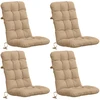4 dalių aukštų atlošų kėdžių pagalvės VIANEN 4 pcs Smėlio