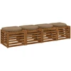 4 dalių sėdynės pagalvėlės 4 vnt. 100% poliesteris Taupe