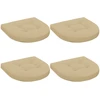 4 dalių sėdynės pagalvėlės 4 vnt. 100% poliesteris Smėlio