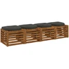 4 dalių sėdynės pagalvėlės 4 vnt. 100% poliesteris Antracito