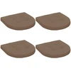 4 dalių sėdynės pagalvėlės 4 vnt. 100% poliesteris Taupe