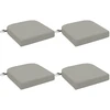 4 dalių sėdynės pagalvėlės SOEST 4 pcs 100% poliesteris Pilka