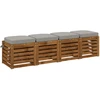 4 dalių sėdynės pagalvėlės SOEST 4 pcs 100% poliesteris Pilka