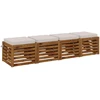 4 dalių sėdynės pagalvėlės SOEST 4 vnt. 100% poliesteris Balta
