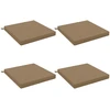 4 dalių sėdynės pagalvėlės SOEST 4 vnt. 100% poliesteris Taupe