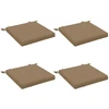 4 dalių sėdynės pagalvėlės SOEST 4 vnt. 100% poliesteris Taupe