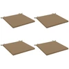 4 dalių sėdynės pagalvėlės SOEST 4 vnt. 100% poliesteris Taupe
