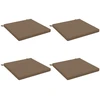 4 dalių sėdynės pagalvėlės SOEST 4 vnt. 100% poliesteris Taupe