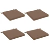 Sėdynių pagalvėlės SOEST 4 vnt. 100% poliesteris Taupe