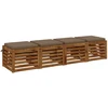 4 dalių sėdynės pagalvėlės SOEST 4 vnt. 100% poliesteris Taupe