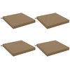 4 dalių sėdynės pagalvėlės SOEST 4 vnt. 100% poliesteris Taupe
