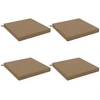 4 dalių sėdynės pagalvėlės SOEST 4 vnt. 100% poliesteris Taupe