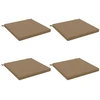 4 dalių sėdynės pagalvėlės SOEST 4 vnt. 100% poliesteris Taupe