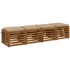 4 dalių sėdynės pagalvėlės SOEST 4 vnt. 100% poliesteris Smėlio