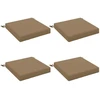 4 dalių sėdynės pagalvėlės SOEST 4 vnt. 100% poliesteris Taupe